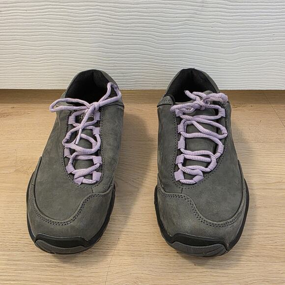 Kuru Gray Suede Purple Chicane Grunge Outdoor Hiking Sneakers Size 8 Wide - Picture 4 of 8
